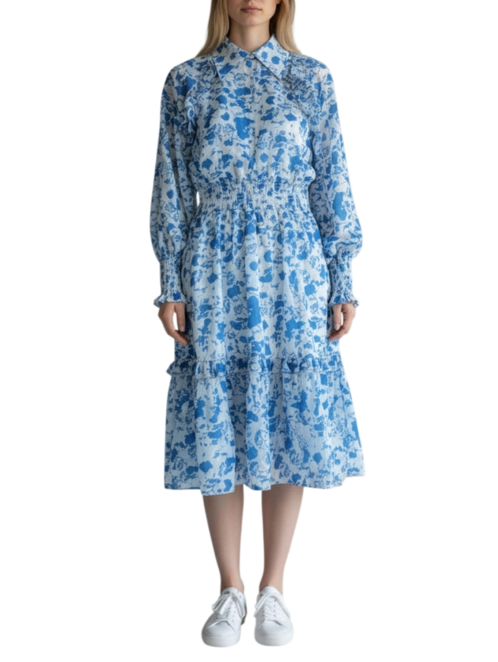 Udel New York Prairie Maxi Dress Size Small Smocked Floral Romantic Cottagecore